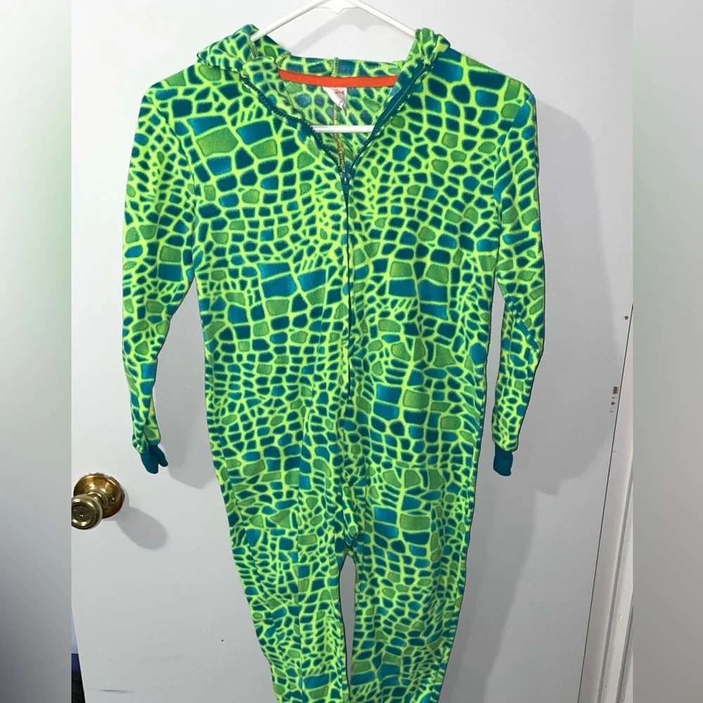 Dragon/Lizard Fleece Onesie Costume - Picture 7 of 11